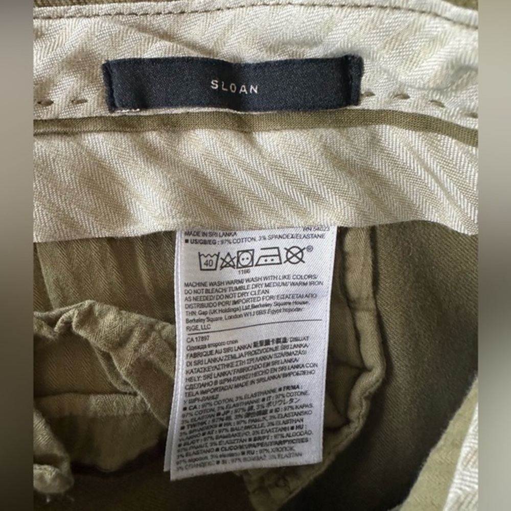 Banana Republic Women’s Green Sloan Fit Stretch Pants Sz 4S - Picture 4 of 5